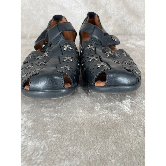 Cobb Hill Leather Sandals Women's 8.5 Black New Balance - Picture 8 of 9